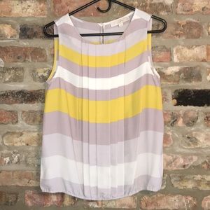 Ann Taylor Loft pleated tunic